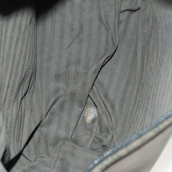 FENDI Pecan Hand Bag Nylon Canvas 2 Set Black Brown Auth ti3350 - Picture 16 of 16